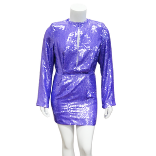 Clyde Purple Sequin Mini Dress