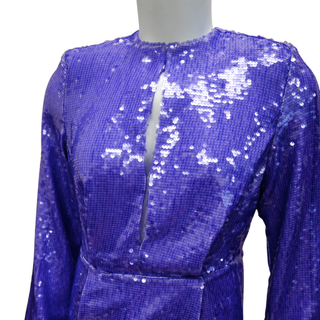 Clyde Purple Sequin Mini Dress