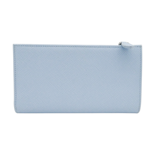 PRADA | Pale Blue Saffiano Leather Fold Wallet