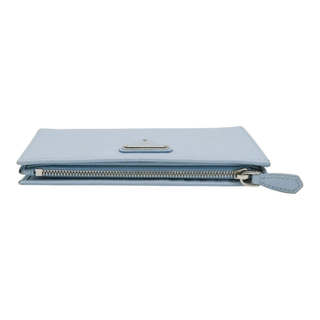 PRADA | Pale Blue Saffiano Leather Fold Wallet