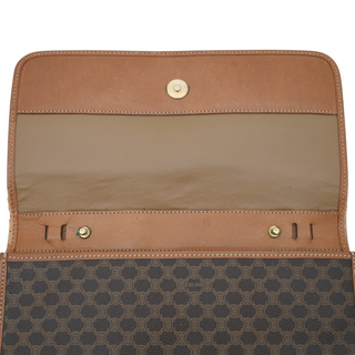 CELINE | Logo Macadam Flap Clutch