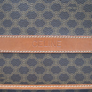 CELINE | Logo Macadam Flap Clutch
