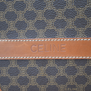 CELINE | Logo Macadam Flap Clutch