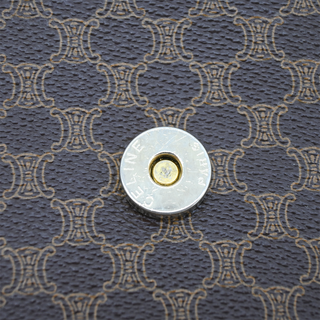 CELINE | Logo Macadam Flap Clutch