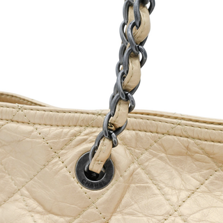 CHANEL | Gold Metallic Shopping in Moscow Tote Bag