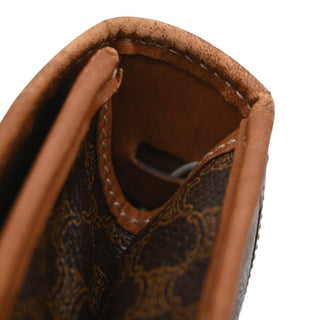 CELINE | Logo Macadam Flap Clutch