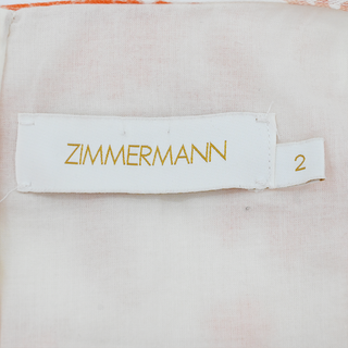 ZIMMERMANN | Postcard Orange Floral Mini Dress