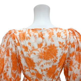 ZIMMERMANN | Postcard Orange Floral Mini Dress