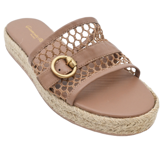 GIANVITO ROSSI | Mauve Leather & Mesh Espadrilles