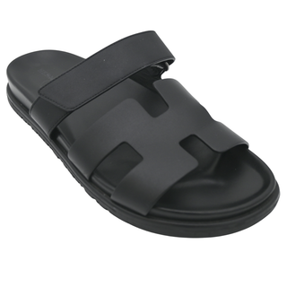 HERMES | Black Chypre Sandals