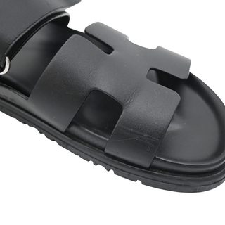HERMES | Black Chypre Sandals