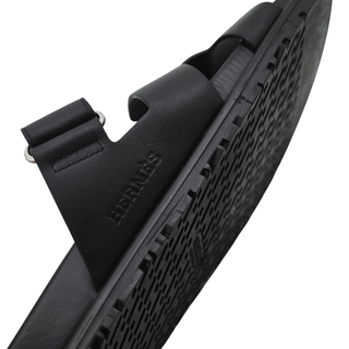 HERMES | Black Chypre Sandals