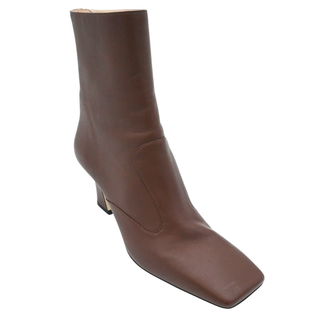 FENDI | Brown Leather FFreedom Zip Booties