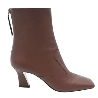 FENDI | Brown Leather FFreedom Zip Booties