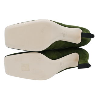 FENDI | Green Suede FFreedom Zip Booties