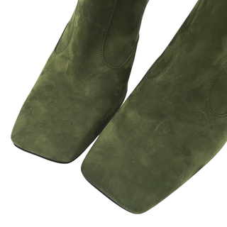 FENDI | Green Suede FFreedom Zip Booties