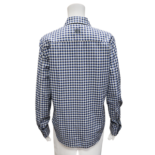 LOEWE | Blurred Check Cotton Button-Down Blouse