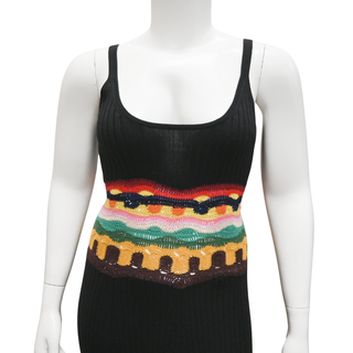 GABRIELA HEARST | Black Ribbed Knit Maxi Dress