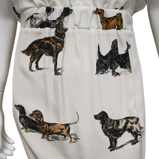 STELLA MCCARTNEY | Dog Print Silk Dress