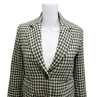 LOEWE | Sage Houndstooth Wool Blazer