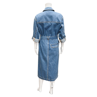 VERONICA BEARD | Evelyn Blue Denim Midi Shirt Dress