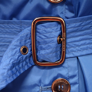 BURBERRY | Royal Blue Nylon Trench Coat