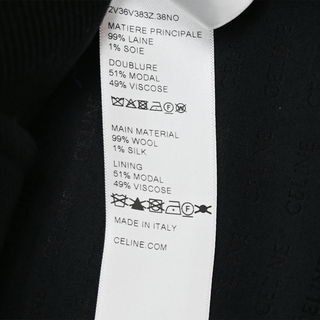 CELINE | Verneuil Black Wool Jacket