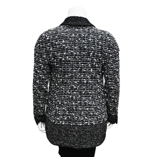 CHANEL | Black & White Tweed Coat