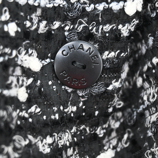 CHANEL | Black & White Tweed Coat