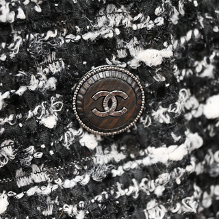 CHANEL | Black & White Tweed Coat