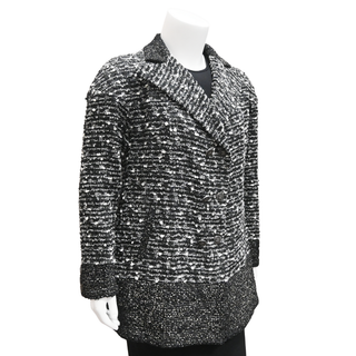 CHANEL | Black & White Tweed Coat