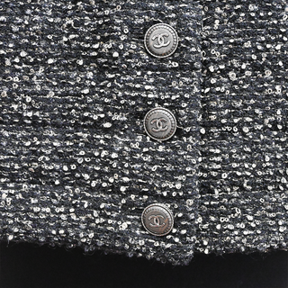 CHANEL | Black & White Tweed Coat