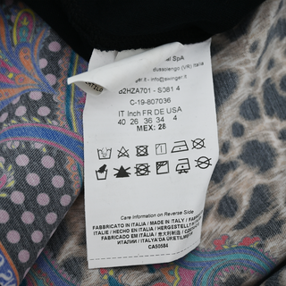VERSACE JEANS COUTURE | Paisley Leopard Asymmetric Top