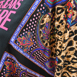 VERSACE JEANS COUTURE | Paisley Leopard Asymmetric Top