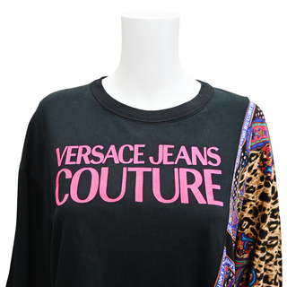VERSACE JEANS COUTURE | Paisley Leopard Asymmetric Top