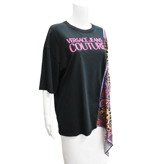 VERSACE JEANS COUTURE | Paisley Leopard Asymmetric Top