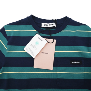 MIU MIU | Billiard Striped Cotton T-Shirt