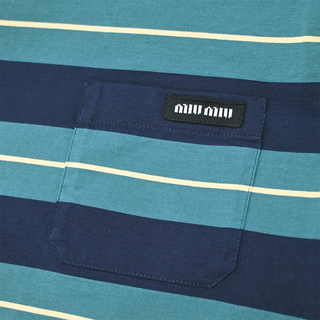 MIU MIU | Billiard Striped Cotton T-Shirt