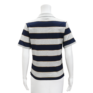 MIU MIU | Striped Jersey Polo Shirt