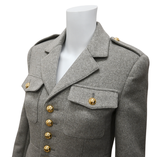 CELINE | Gris Beige Saharienne Cashmere Jacket