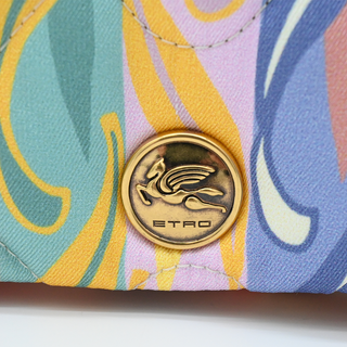 ETRO | Multicolored Sea-Print Quilted Shoulder Bag