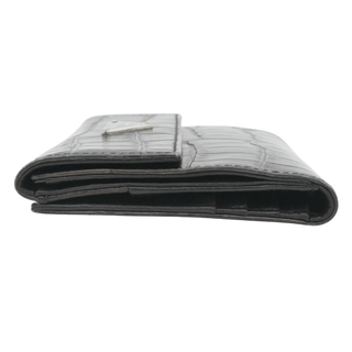 PRADA | Dark Brown Crocodile-Embossed Wallet