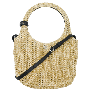 COURREGES | Holy Raffia Top Handle Bag