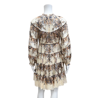 ZIMMERMANN | Ladybeetle Burnout Tiered Mini Dress