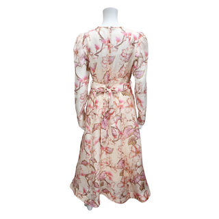 ZIMMERMANN | Matchmaker Floral Linen Midi Dress