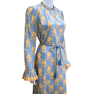 ZIMMERMANN | Junie Frill Floral Midi Dress