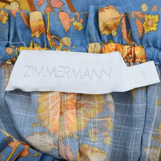 ZIMMERMANN | Junie Frill Floral Midi Dress