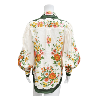 ALEMAIS | Elisabetta Floral Linen Blouse
