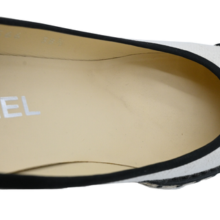 CHANEL | Neutral Woven Wedge Espadrilles