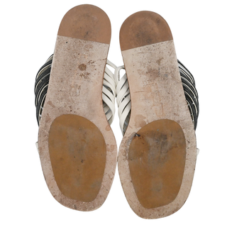 BRUNELLO CUCINELLI | Off-White Woven Leather Monili Slides
